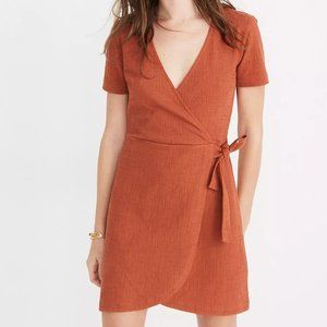 Madewell Texture & Thread Short-Sleeve Side-Tie Dress